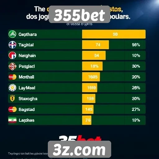 Estatísticas de jogos mais populares no 355bet